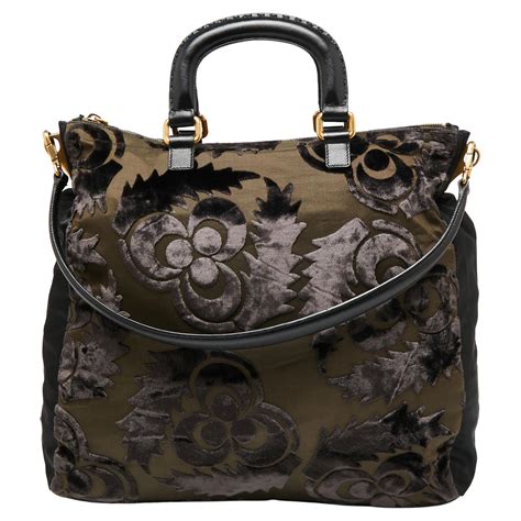 Prada Velluto Jacquard Tote 